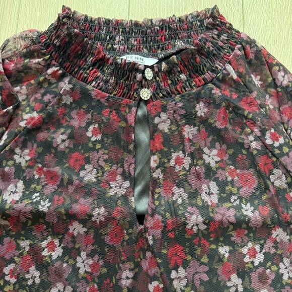 PENN Penningtons Floral Print Long Sleeve Blouse in Black Women’s 2X - Picture 6 of 10